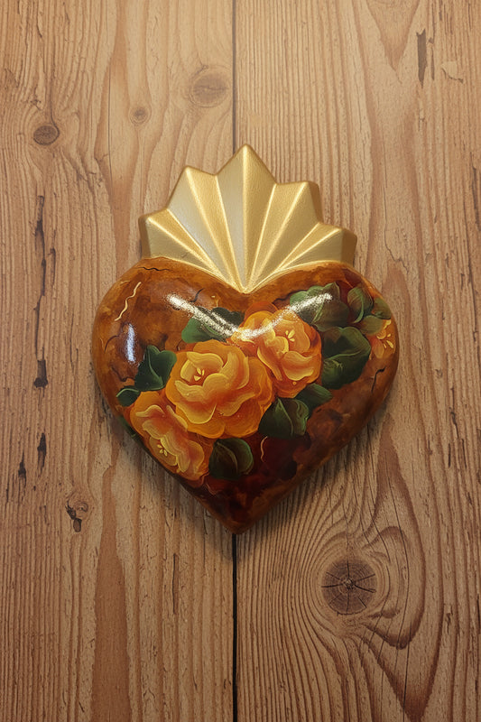 Ceramic Hand Painted Sacred Heart