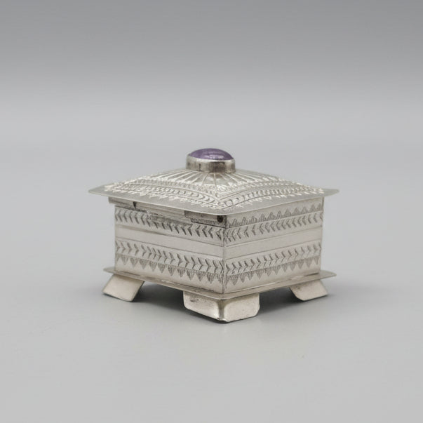 Trinket Box Crowned by a Domed Stone