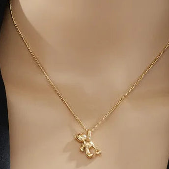 316L Stainless Steel Necklace Bear Pendant
