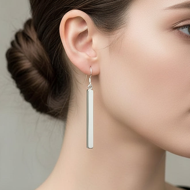 Silver Color Long Drop Earring High Quality Fashion Jewelry