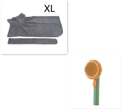 New Pet Brush Hand-held Steel Wire Self-cleaning Comb Looper For Hair Removal