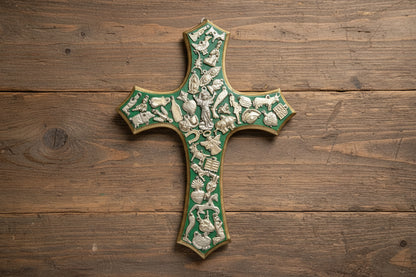 Large Wooden Crosses  with Milagros