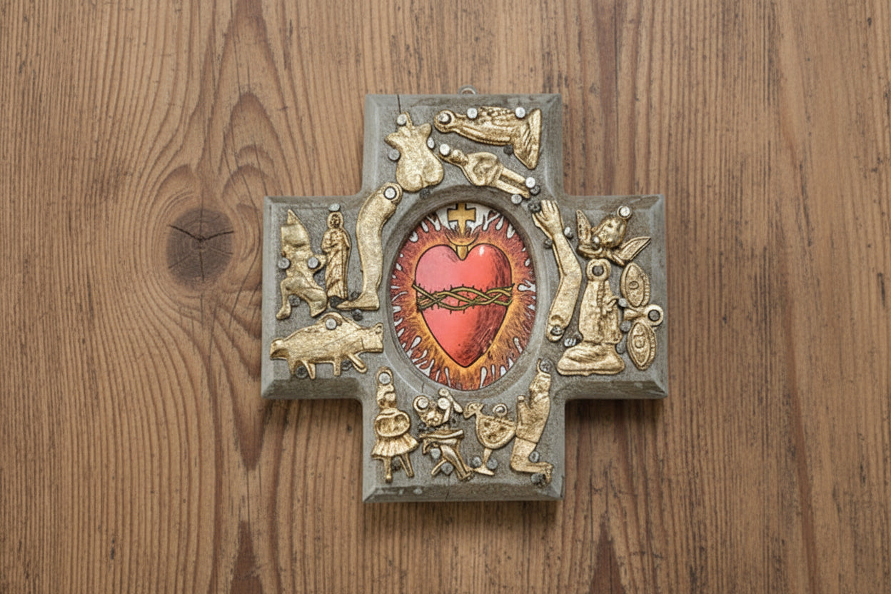 Small Crosses featuring the Sacred Heart