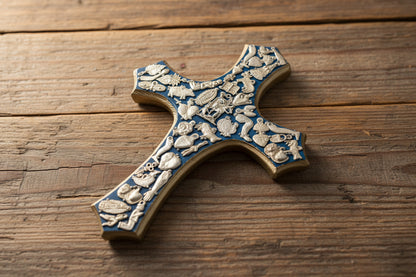 Large Wooden Crosses  with Milagros