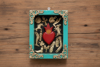 Small Frames featuring the Sacred Heard.  Available with or without charms.