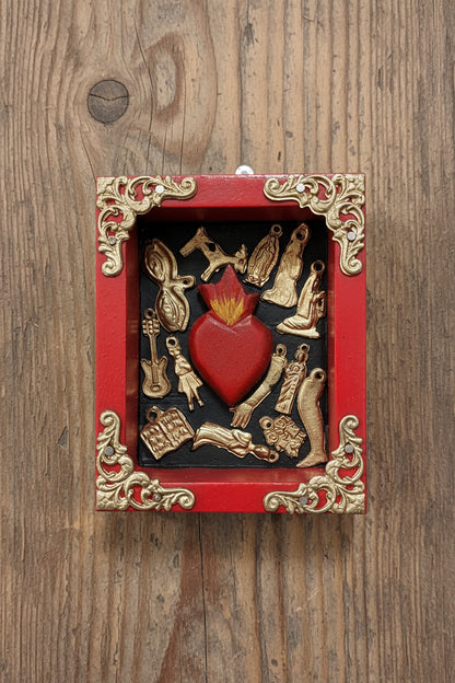 Small Frames featuring the Sacred Heard.  Available with or without charms.