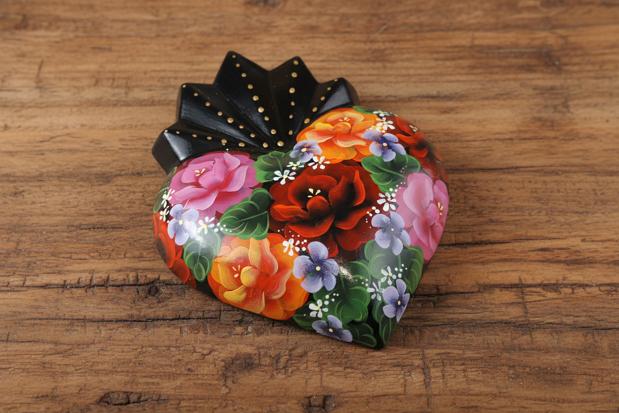 Ceramic Hand Painted Sacred Heart