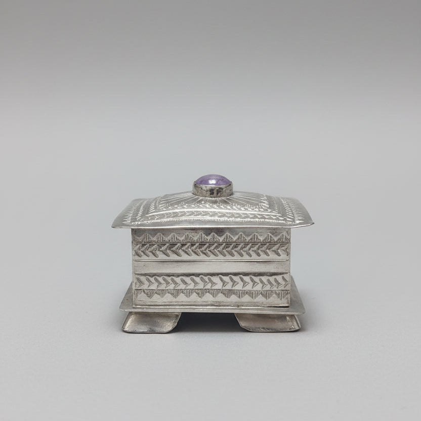 Trinket Box Crowned by a Domed Stone