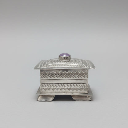 Trinket Box Crowned by a Domed Stone