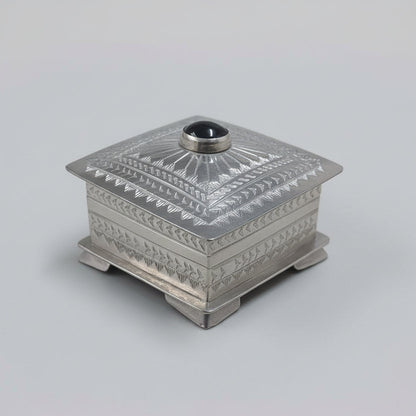 Trinket Box Crowned by a Domed Stone