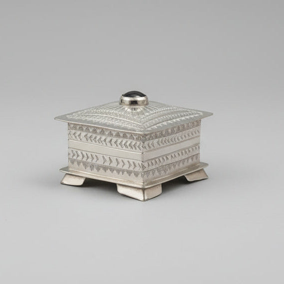 Trinket Box Crowned by a Domed Stone