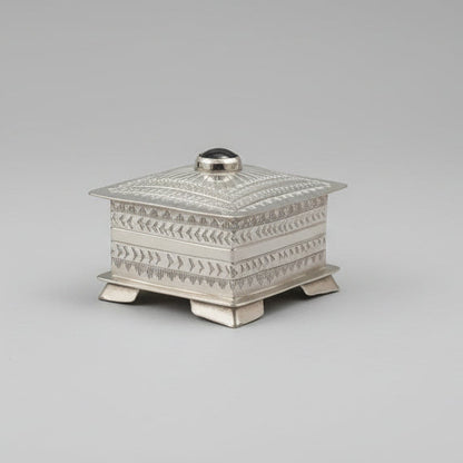 Trinket Box Crowned by a Domed Stone