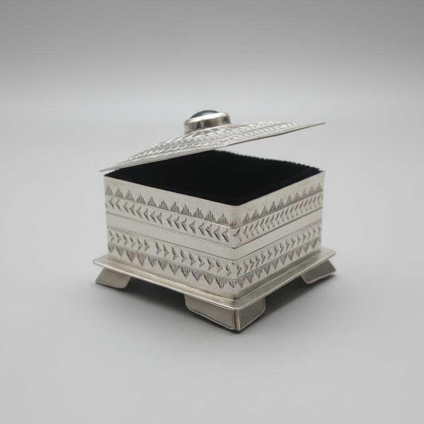 Trinket Box Crowned by a Domed Stone