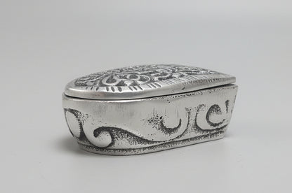 Heart Shaped  Metallic Open-work Trinket Box