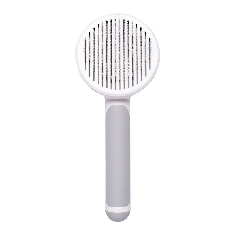 New Pet Brush Hand-held Steel Wire Self-cleaning Comb Looper For Hair Removal