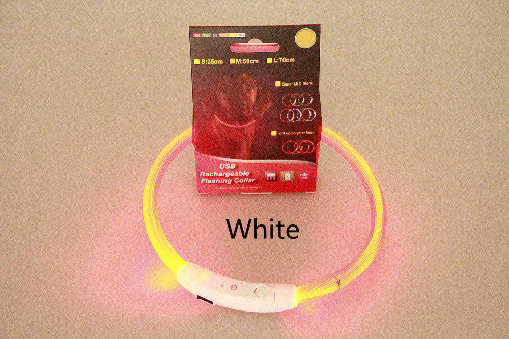 USB Rechargeable  Dog Glowing Collar