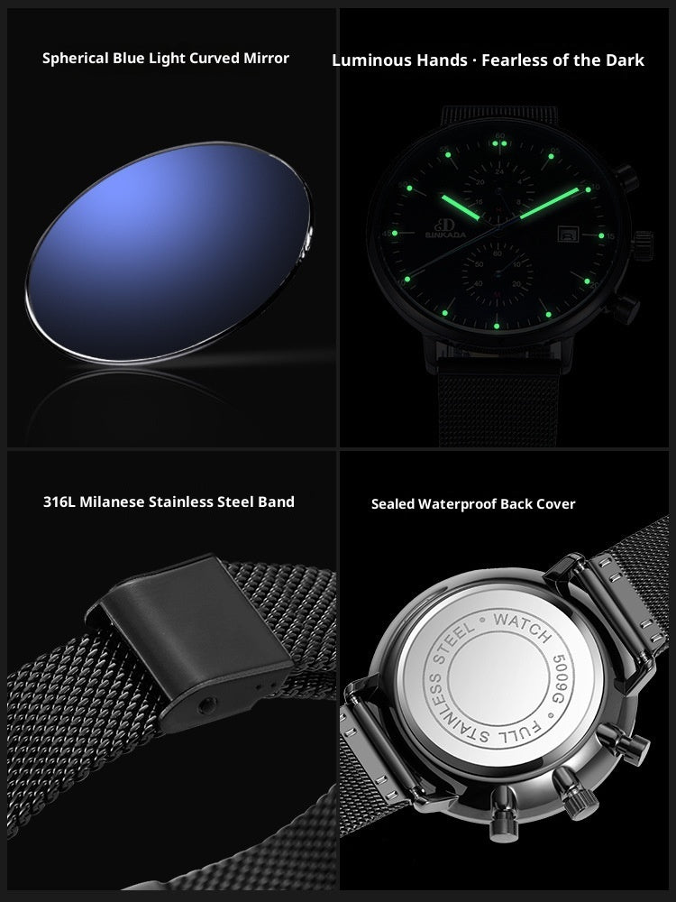 Luminous Waterproof Sports Men's Quartz Watch