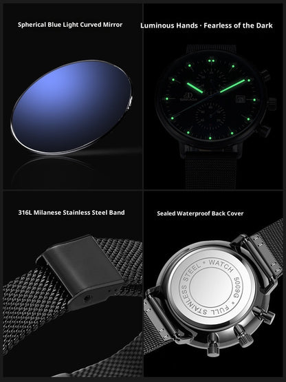 Luminous Waterproof Sports Men's Quartz Watch