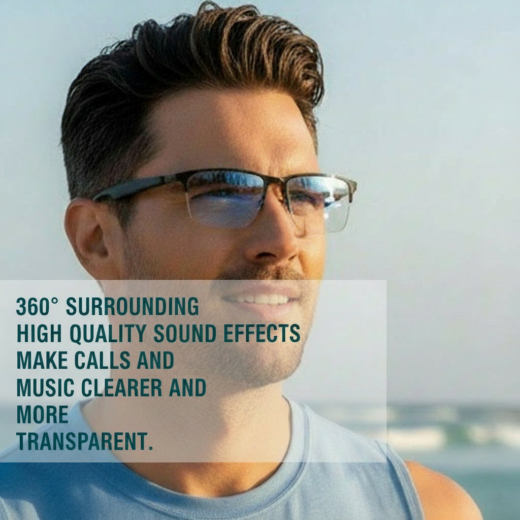 SG-17 Pro 2025 New Bluetooth Smart Glasses Anti-Blue Light Sunglass Music Player Voice Assistant Outdoor Sports Smart Sunglasses
