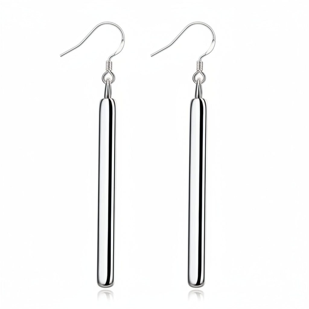 Silver Color Long Drop Earring High Quality Fashion Jewelry