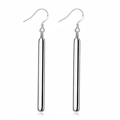 Silver Color Long Drop Earring High Quality Fashion Jewelry