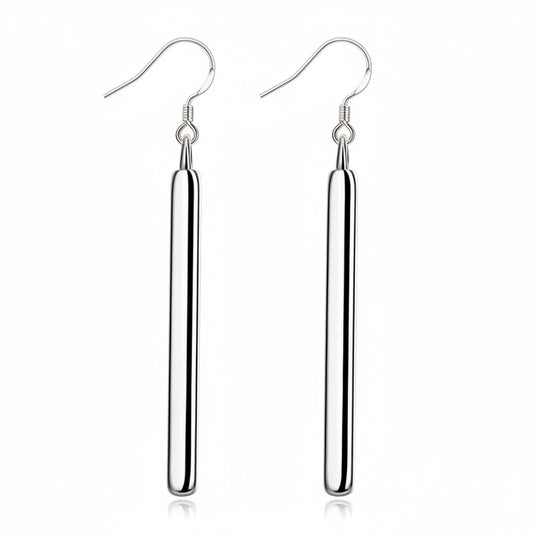 Silver Color Long Drop Earring High Quality Fashion Jewelry